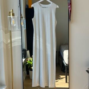 Reformation Metallic Sleeveless Maxi Dress